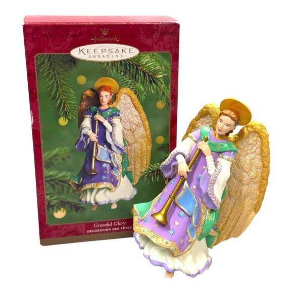 Hallmark Keepsake Christmas Tree Ornament Graceful Glory Angel New Vintage 2000 - Picture 1 of 10